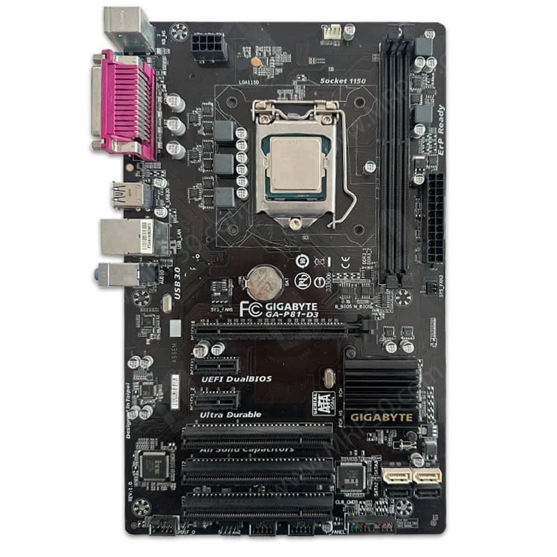 باندل مادربرد GIGABYTE GA-P81-D3 + Intel Core i5 4440 *استوک — تصویر ۴