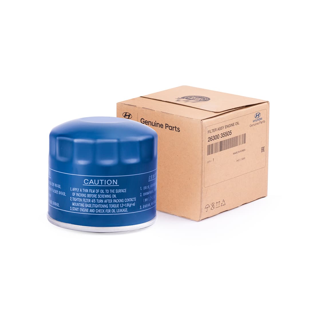 فیلتر روغن جنیون پارت اصل کد 35505-26300 مناسب هیوندای سانتافه، سوناتا و کیا اوپتیما توسان