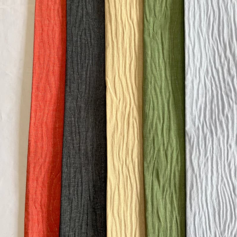 پارچه ژاکارد حبابی نارنجی — تصویر ۳
