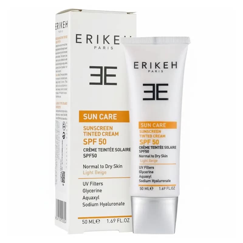 کرم ضد آفتاب SPF50 اریکه پوست خشک و نرمال