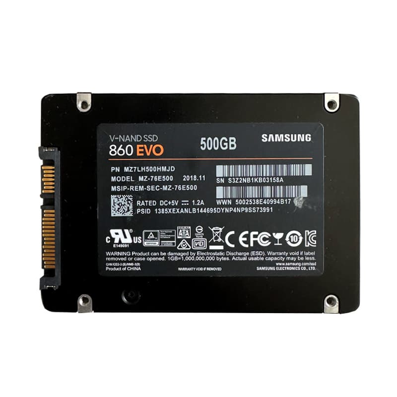 حافظه سامسونگ Samsung 860 EVO 500GB SSD 97 استوک — تصویر ۲