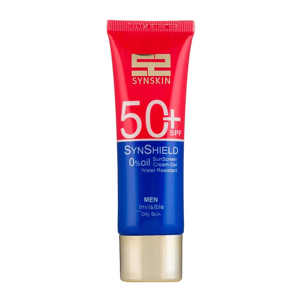 کرم ژل ضد آفتاب SPF50 مردانه ساین اسکین مدل ساین شیلد مناسب پوست چرب 50 میل