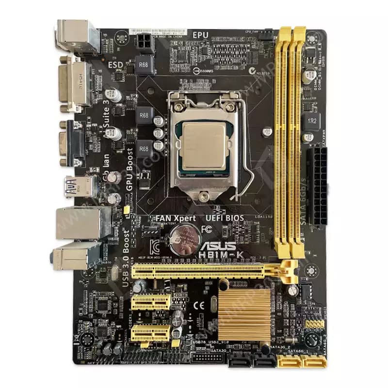 باندل مادربرد ASUS H81M-E + i5 4590 استوک — تصویر ۴