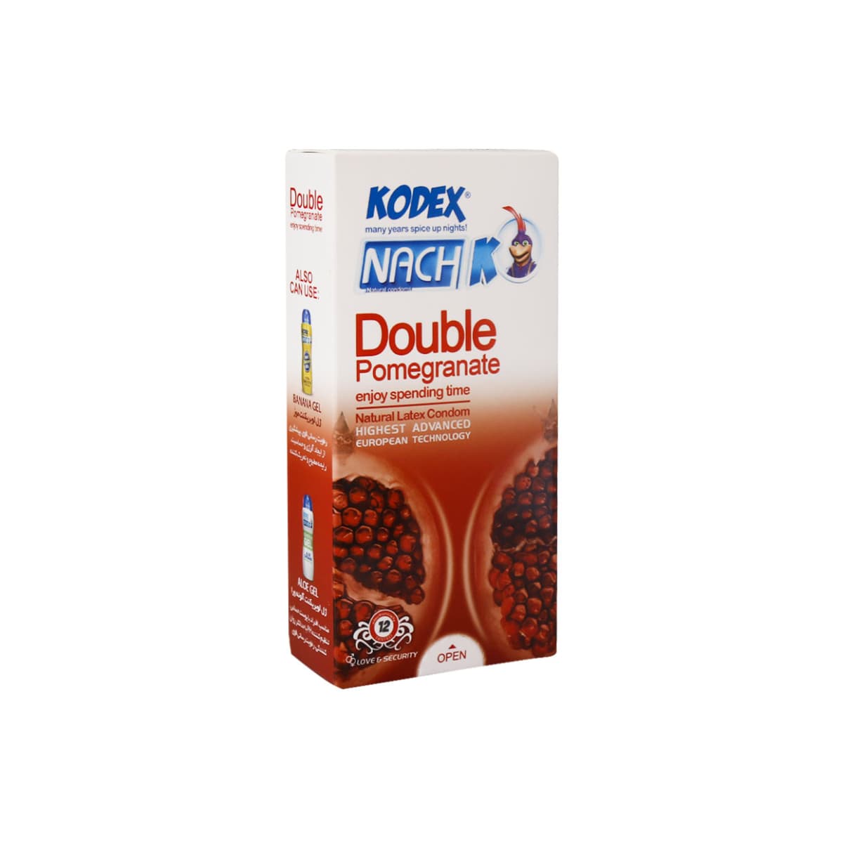 کاندوم کدکس مدل Double Pomegranate (12 عددی)