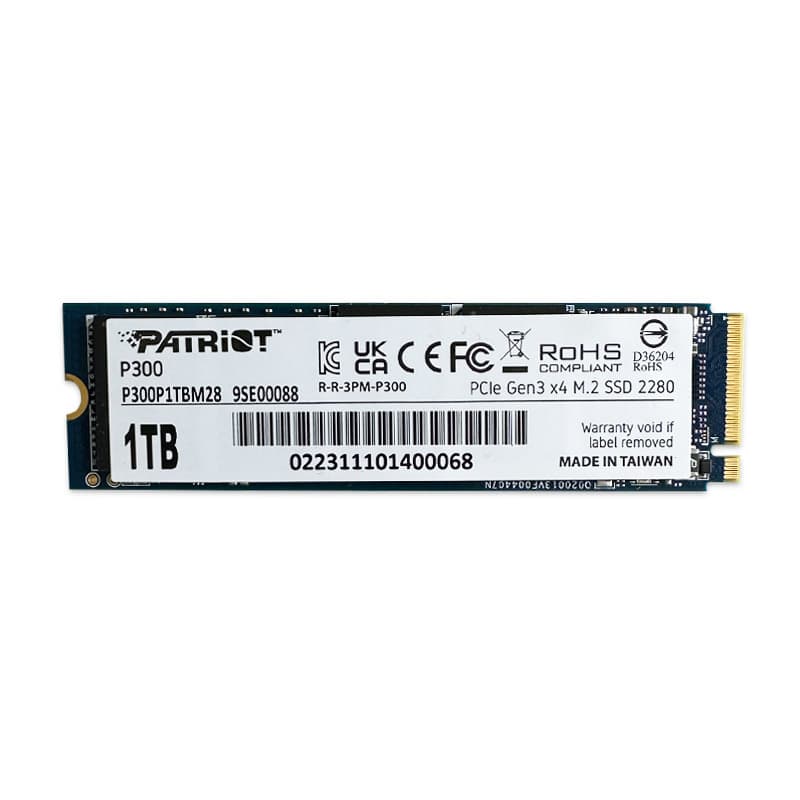 اس اس دی پاتریوت Patriot M.2 NVME P300 1TB SSD استوک — تصویر ۲