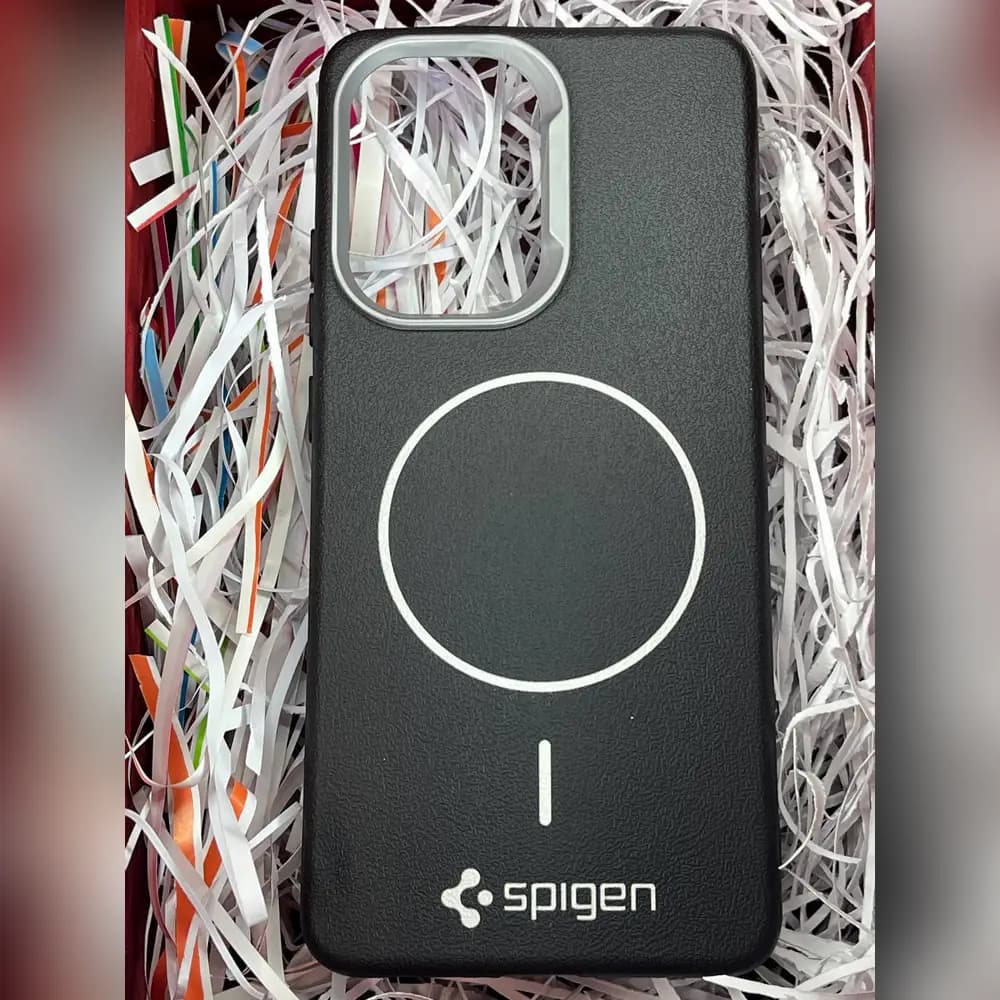گارد چرمی مگسیف spigen برای شیائومی xiaomi poco x7 pro