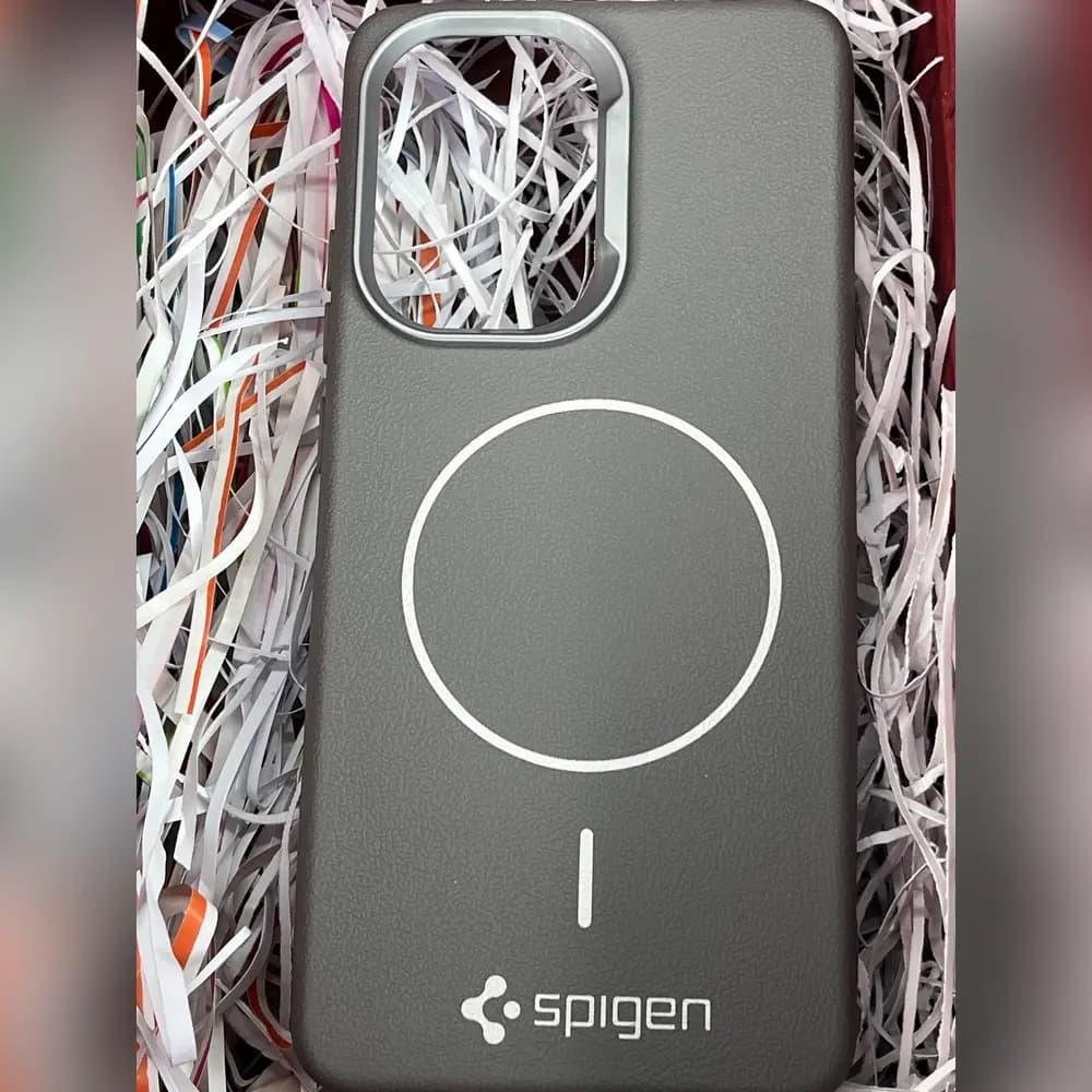 گارد چرمی مگسیف spigen برای شیائومی xiaomi poco x7 pro — تصویر ۲