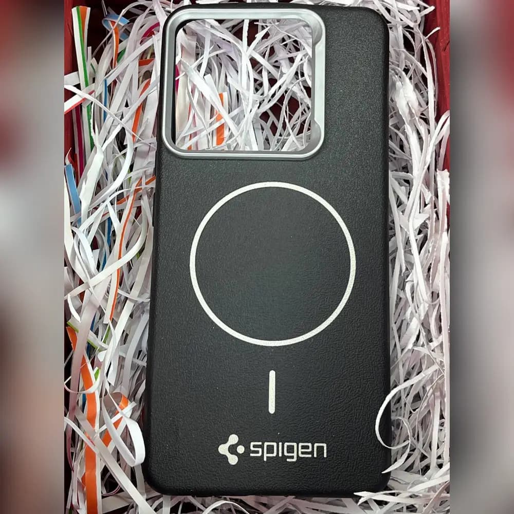 گارد چرمی مگسیف spigen برای شیائومی xiaomi note14 4g