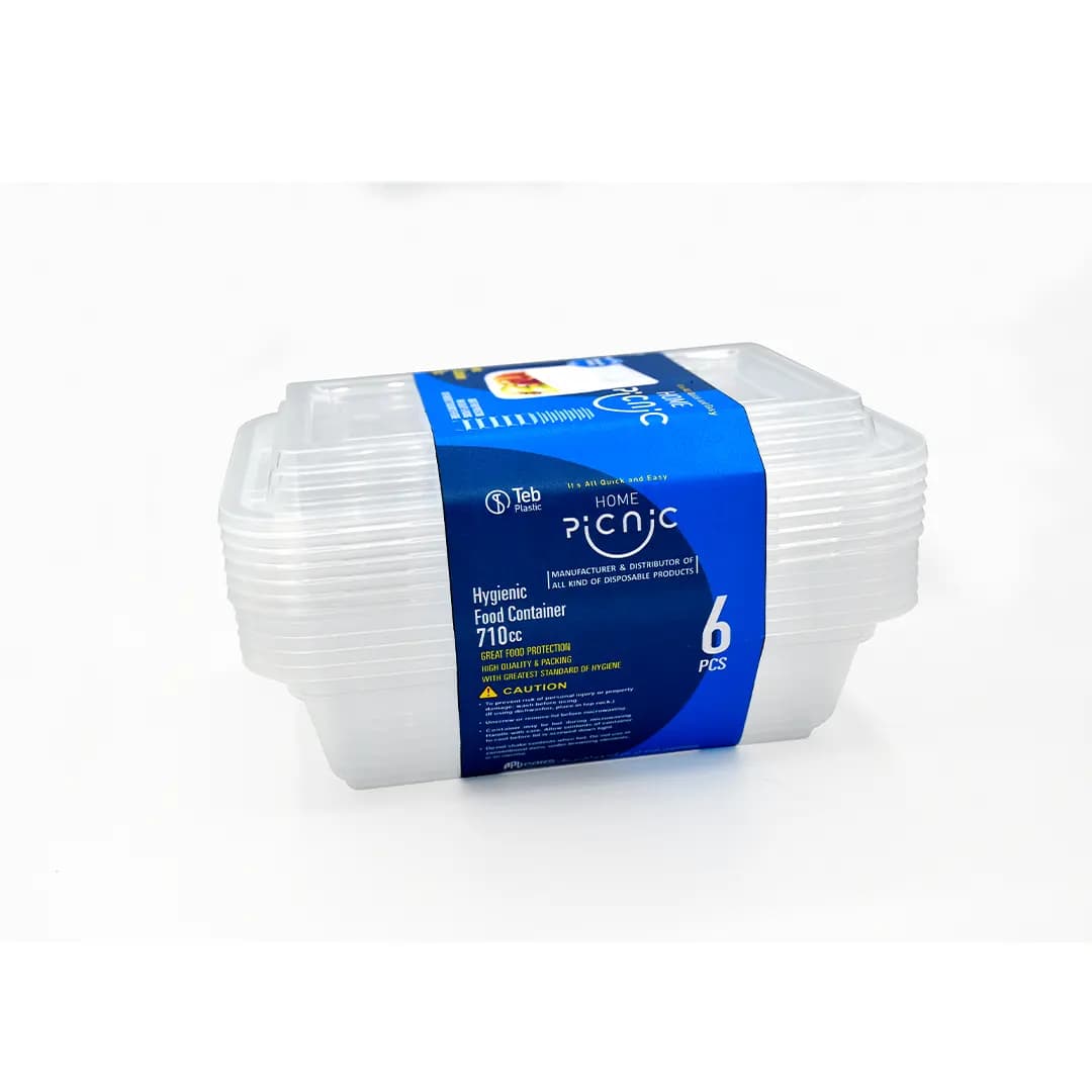 ظرف سوپرفرش 710cc بسته 6 عددی – پیکنیک هوم — تصویر ۲