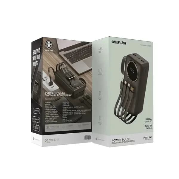 پاور بانک گرين لاين مدل Power Pulse PD 22.5W ظرفیت 30000 میلی آمپر ساعت — تصویر ۲
