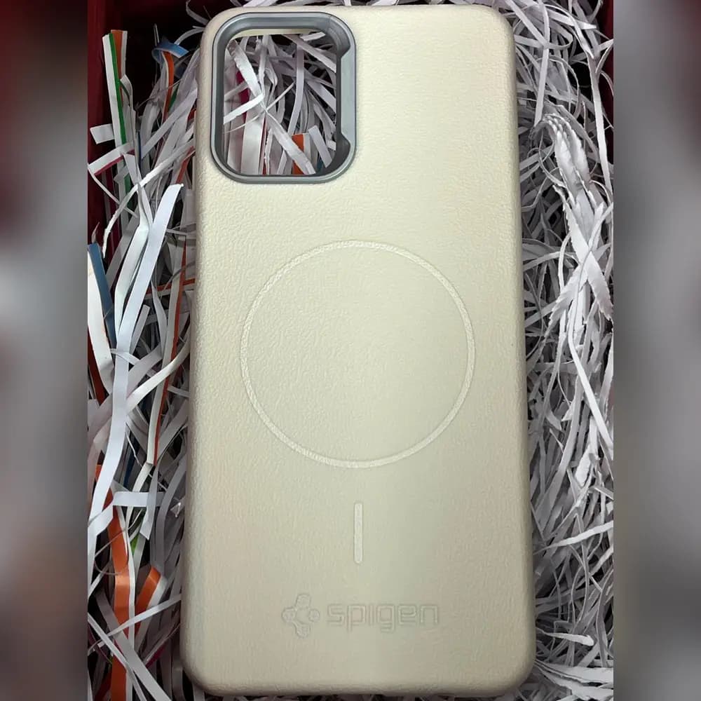گارد چرمی مگسیف spigen برای سامسونگ samsung A12 — تصویر ۴