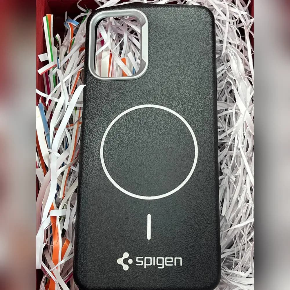 گارد چرمی مگسیف spigen برای سامسونگ samsung A12