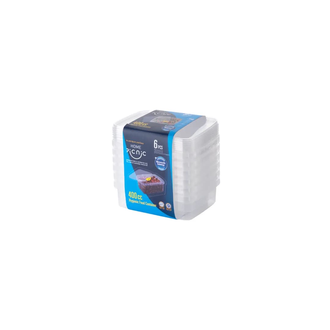 ظرف ماکروویوی 400cc بسته 6 عددی – پیکنیک هوم — تصویر ۲