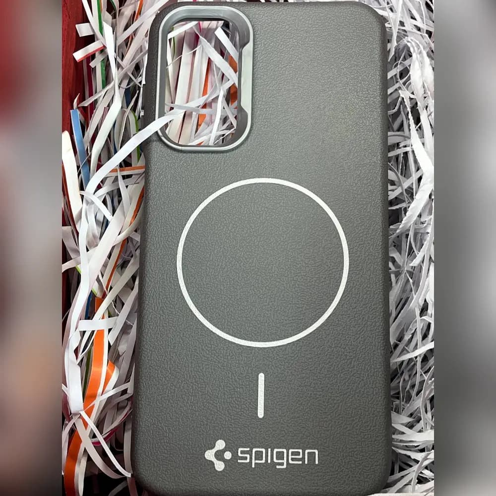 گارد چرمی مگسیف spigen برای سامسونگ samsung A15 — تصویر ۲