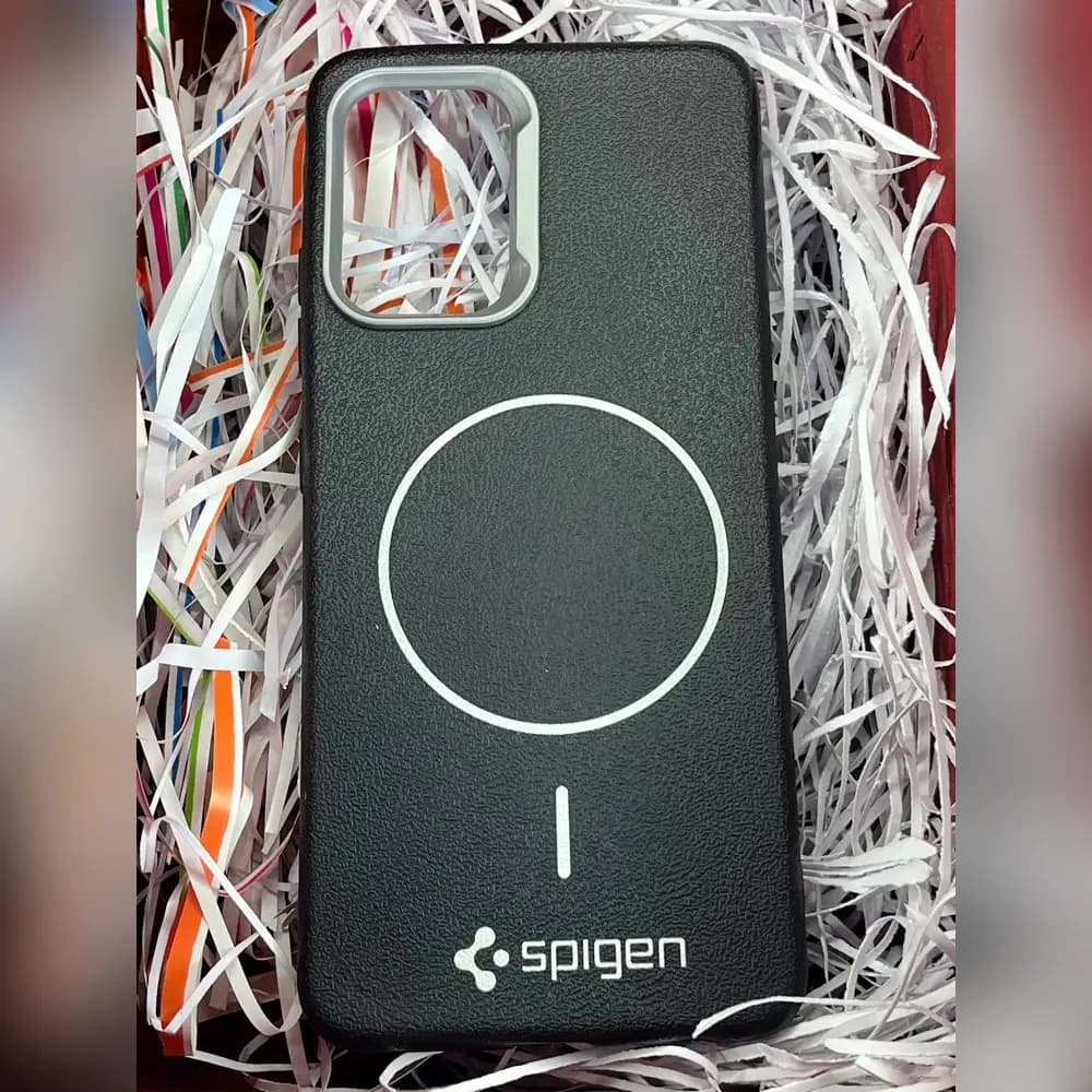 گارد چرمی مگسیف spigen برای سامسونگ samsung A32 4G