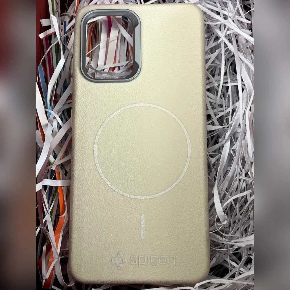 گارد چرمی مگسیف spigen برای سامسونگ samsung A32 4G — تصویر ۲