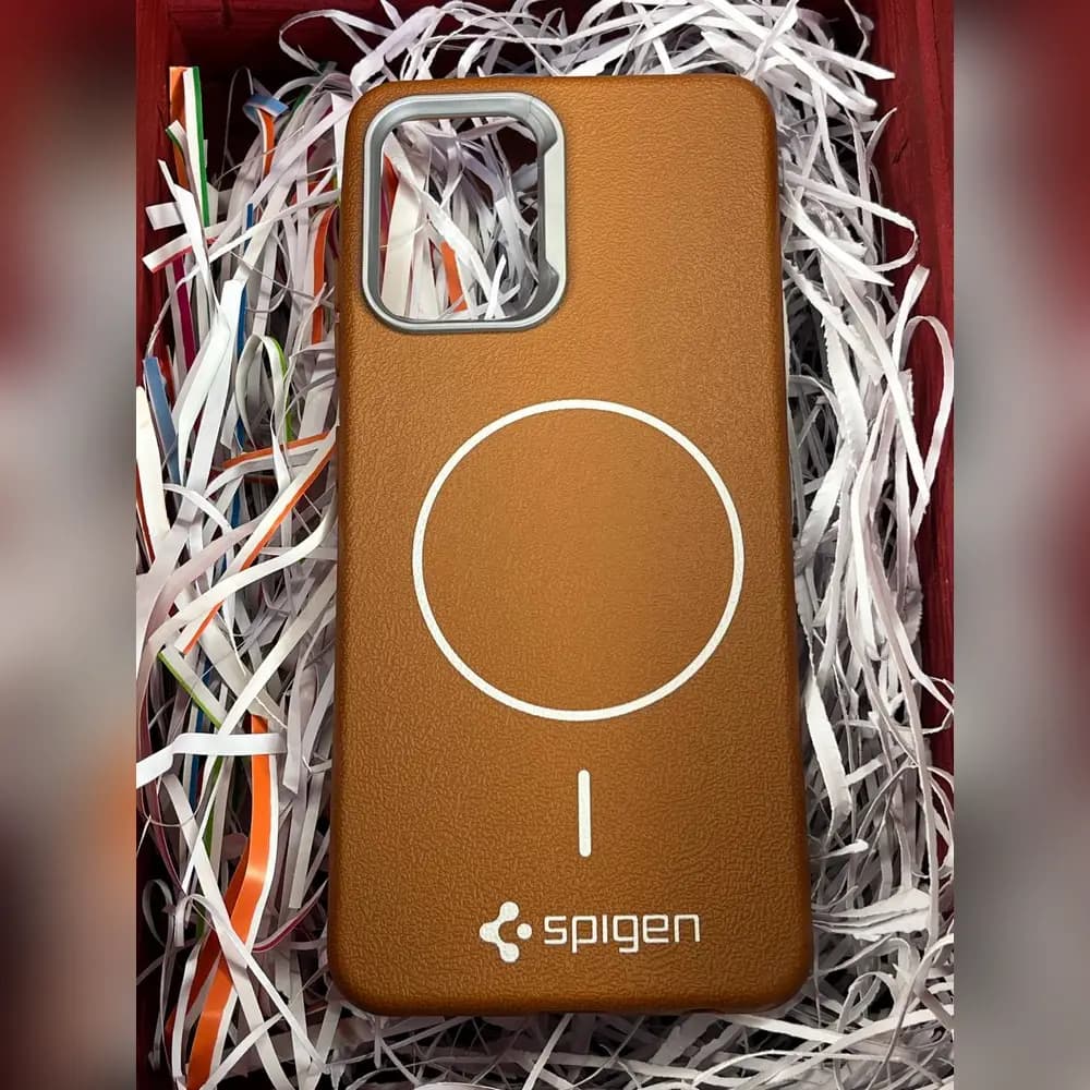 گارد چرمی مگسیف spigen برای سامسونگ samsung A32 4G — تصویر ۴