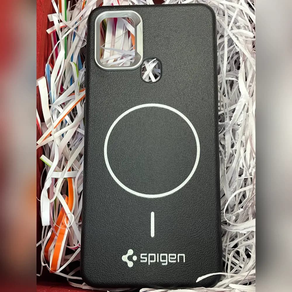 گارد چرمی مگسیف spigen برای سامسونگ samsung A21s — تصویر ۳