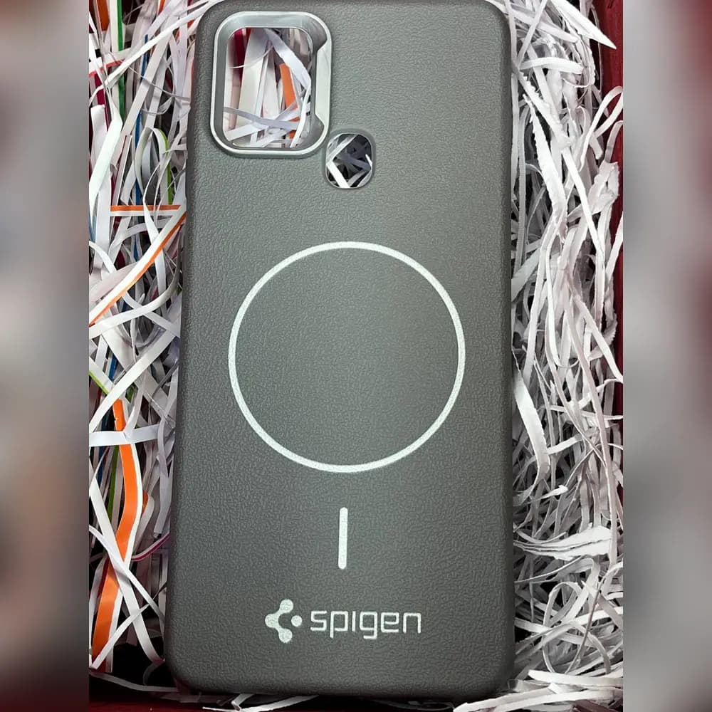 گارد چرمی مگسیف spigen برای سامسونگ samsung A21s