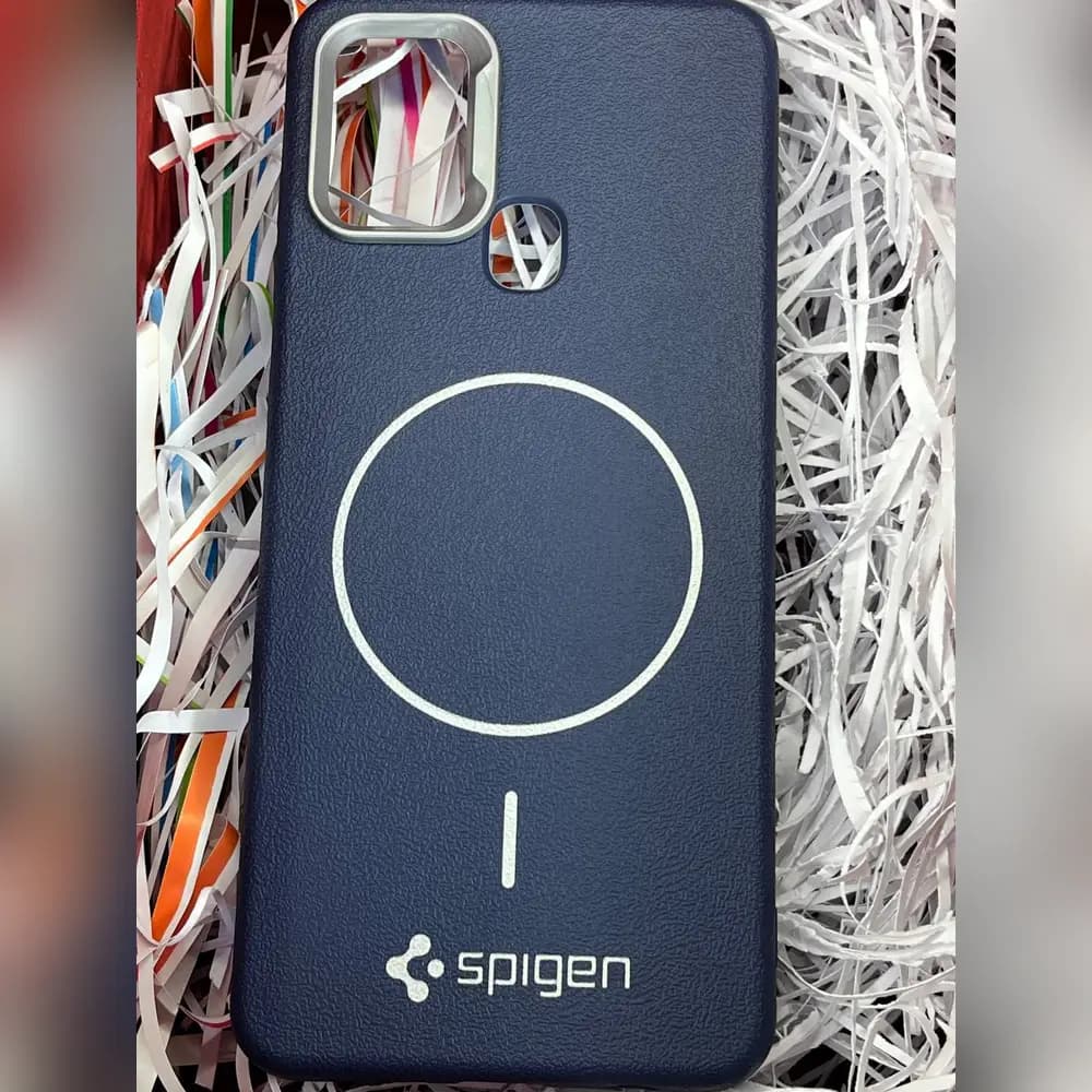 گارد چرمی مگسیف spigen برای سامسونگ samsung A21s — تصویر ۴
