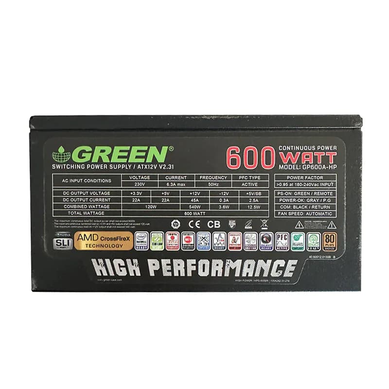 پاور 600 وات گرین Green 600A HP استوک — تصویر ۹