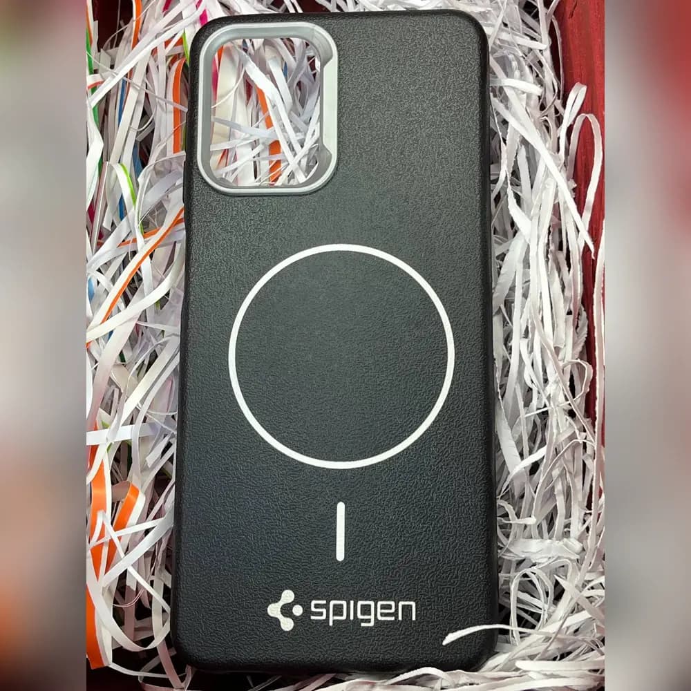 گارد چرمی مگسیف spigen برای سامسونگ samsung A22 4G