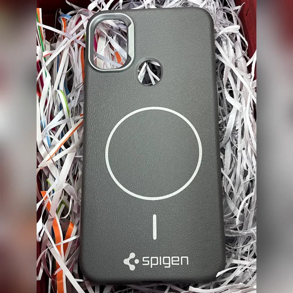 گارد چرمی مگسیف spigen برای سامسونگ samsung A11 — تصویر ۴
