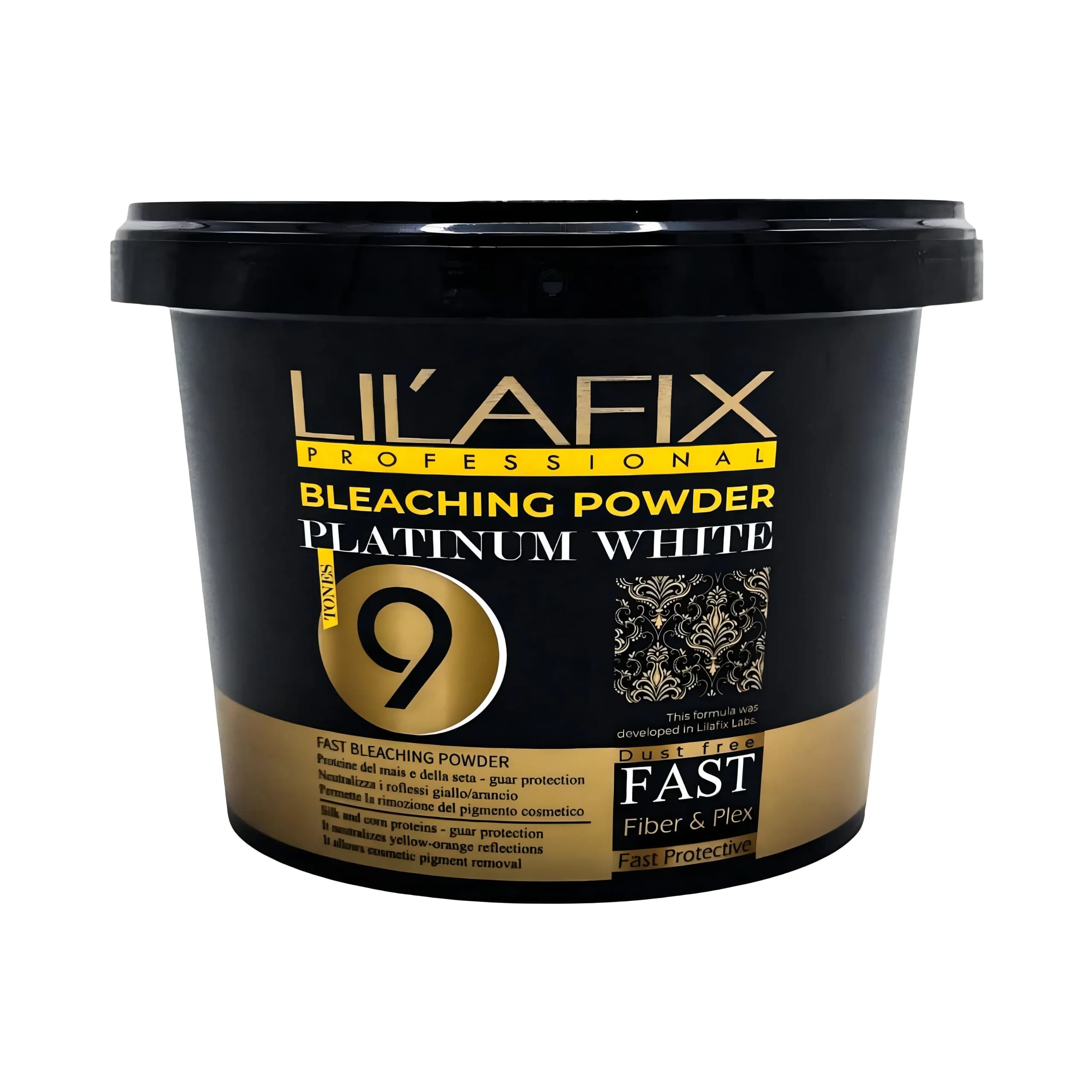 پودر دکلره لیلافیکس رنگ کربن (خاکستری) 1 کیلویی LILAFIX