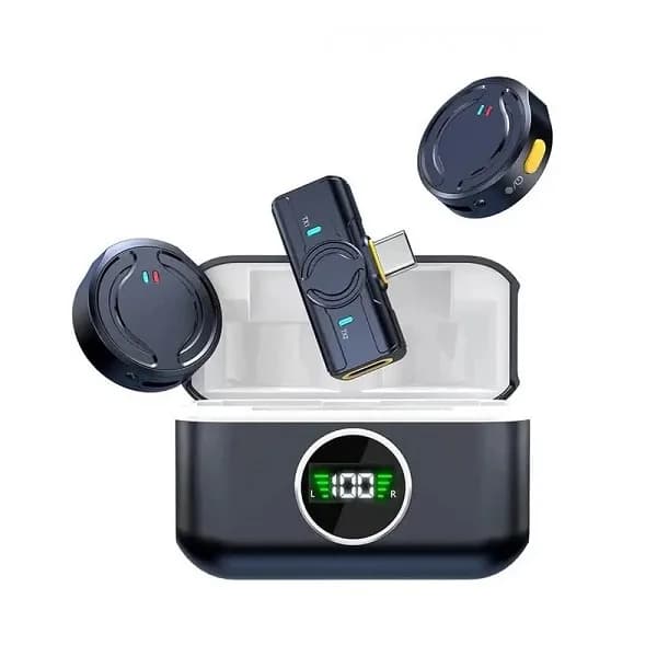 ست میکروفن بی سیم مدل Q81 با درگاه اتصال usb type c اصل