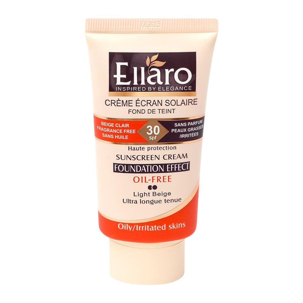 کرم ضد آفتاب کرم پودری فاقد چربی spf 30 الارو light beige