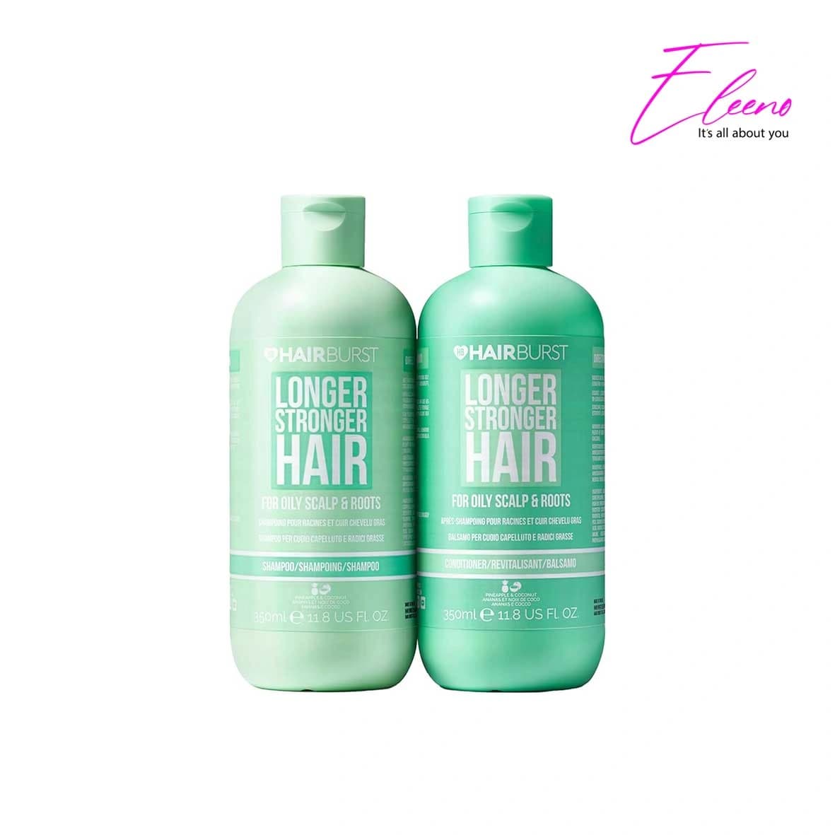 ست شامپو و نرم‌کننده موی چرب هیربرست HairBurst