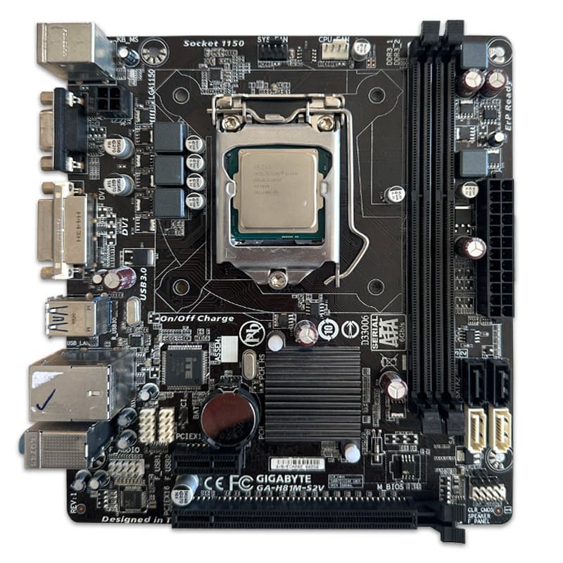 باندل مادربرد Gigabyte H81M S2V + i5 4590 استوک