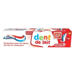 خمیر دندان کودک آکوافرش مدل dent de lait حجم 50ml (Aquafresh)