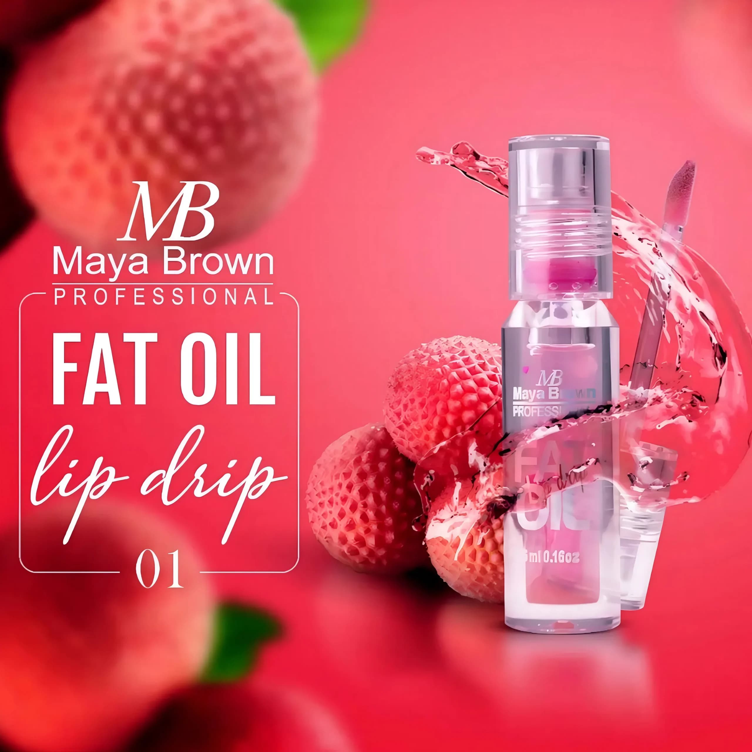بالم لب حرارتی مایا براون کد 01 Maya BROWN — تصویر ۲