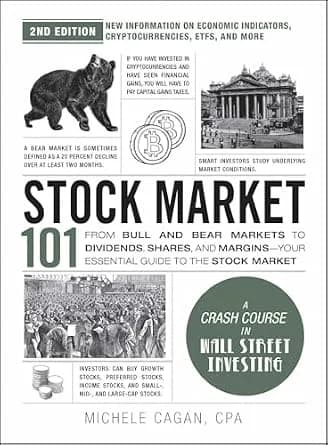 و دانلود نسخه کامل کتاب زبان اصلی Stock Market 101, 2nd Edition: From Bull and Bear Markets to Dividends, Shares, and Margins—Your Essential Guide to the Stock Market (Adams 101 Series) | دانلود