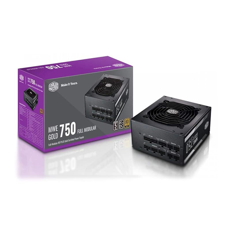 پاور 750 وات کولرمستر Cooler Master MWE GOLD 750W Full Modular استوک در حد نو