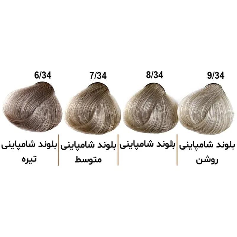 رنگ مو الوکسین Eloxin – سری شامپاینی حجم ۱۲۰ میل — تصویر ۲
