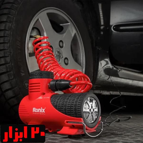 مینی کمپرسور آنالوگ فندکی رونیکس مدل RH-4264 با کیف برزنتی — تصویر ۸
