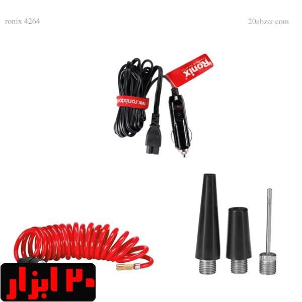 مینی کمپرسور آنالوگ فندکی رونیکس مدل RH-4264 با کیف برزنتی — تصویر ۷