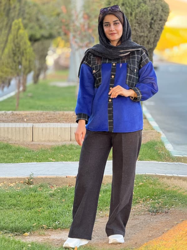 پشمی چهار خانه 1033 — تصویر ۳