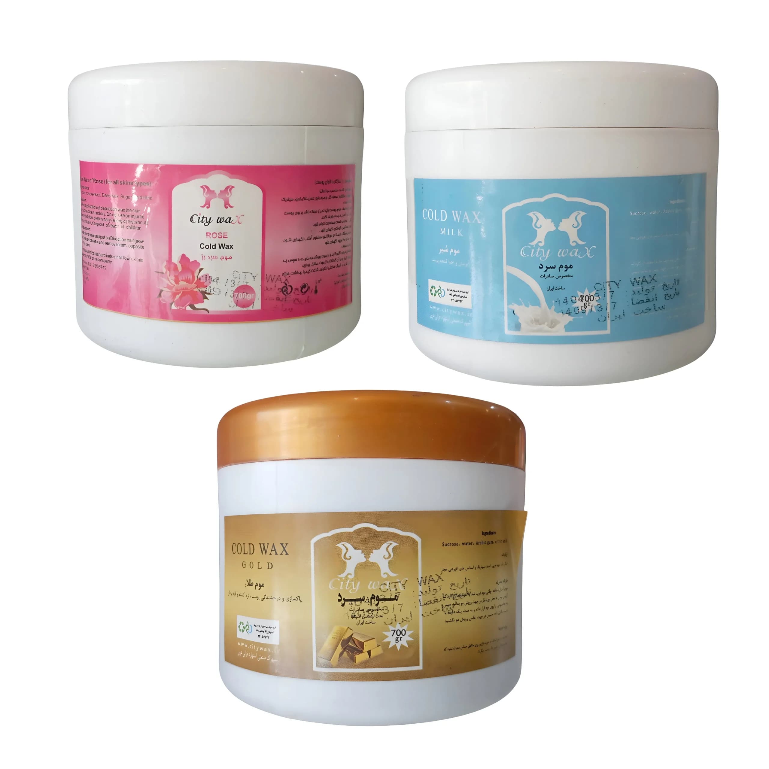 موم سرد سیتی وکس مدل طلا 700 گرم City wax — تصویر ۲