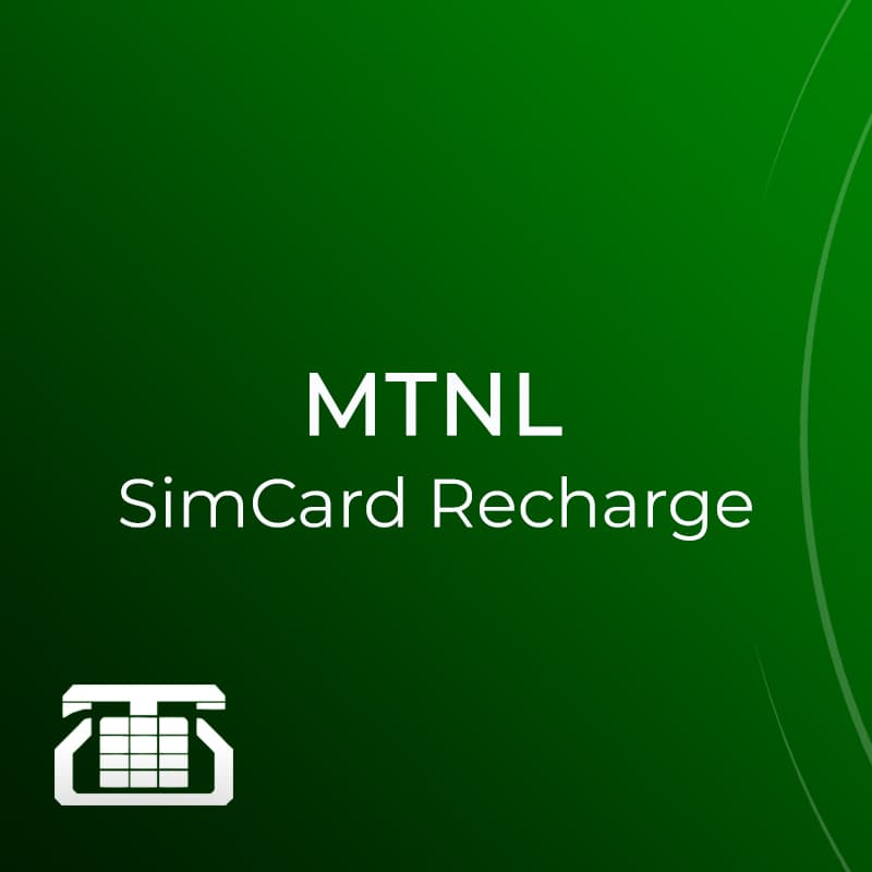شارژ سیم کارت MTNL هند