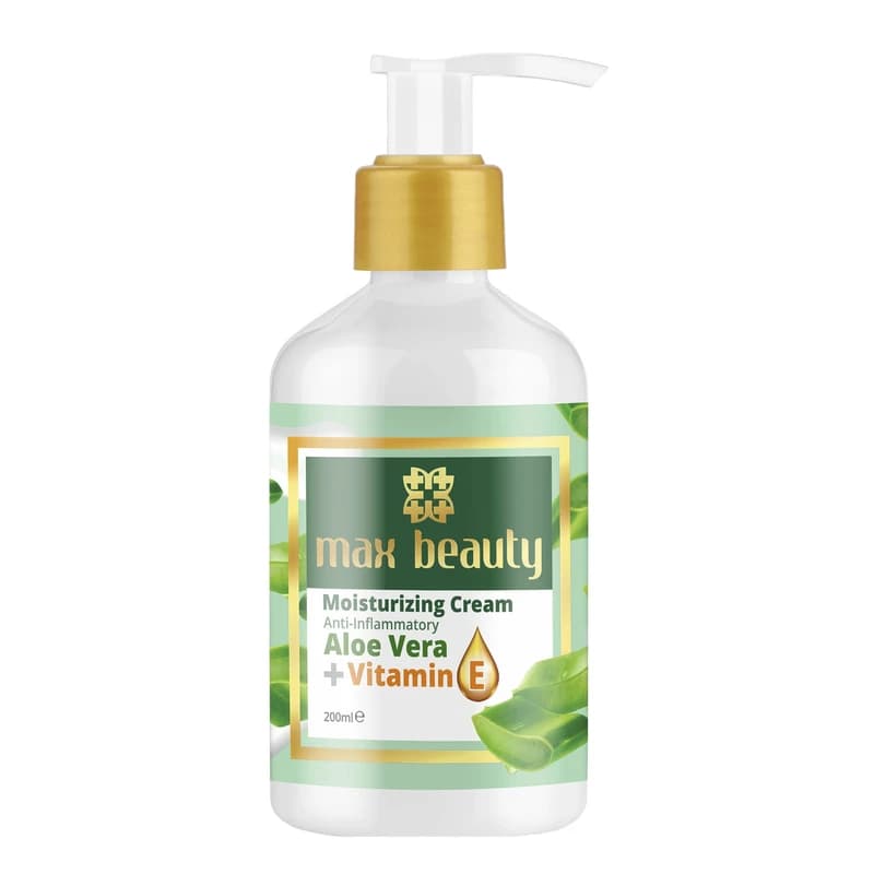 کرم مرطوب کننده مکس بیوتی مدل حجم 200 میل Max Beauty Aloe vera