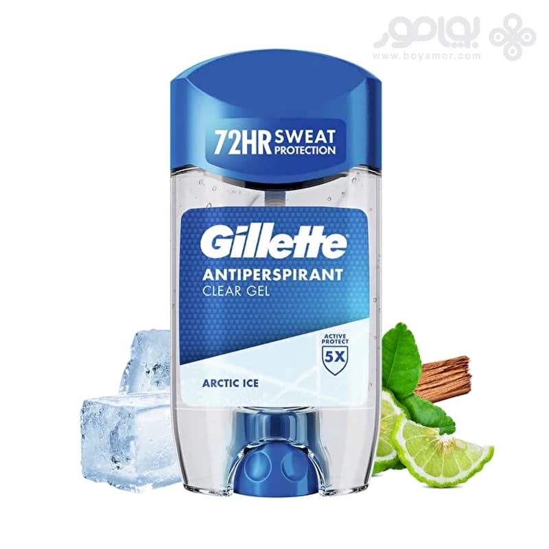 استیک ژله ای ژیلت مدل Arctic Ice با ماندگاری 72 ساعته — تصویر ۲