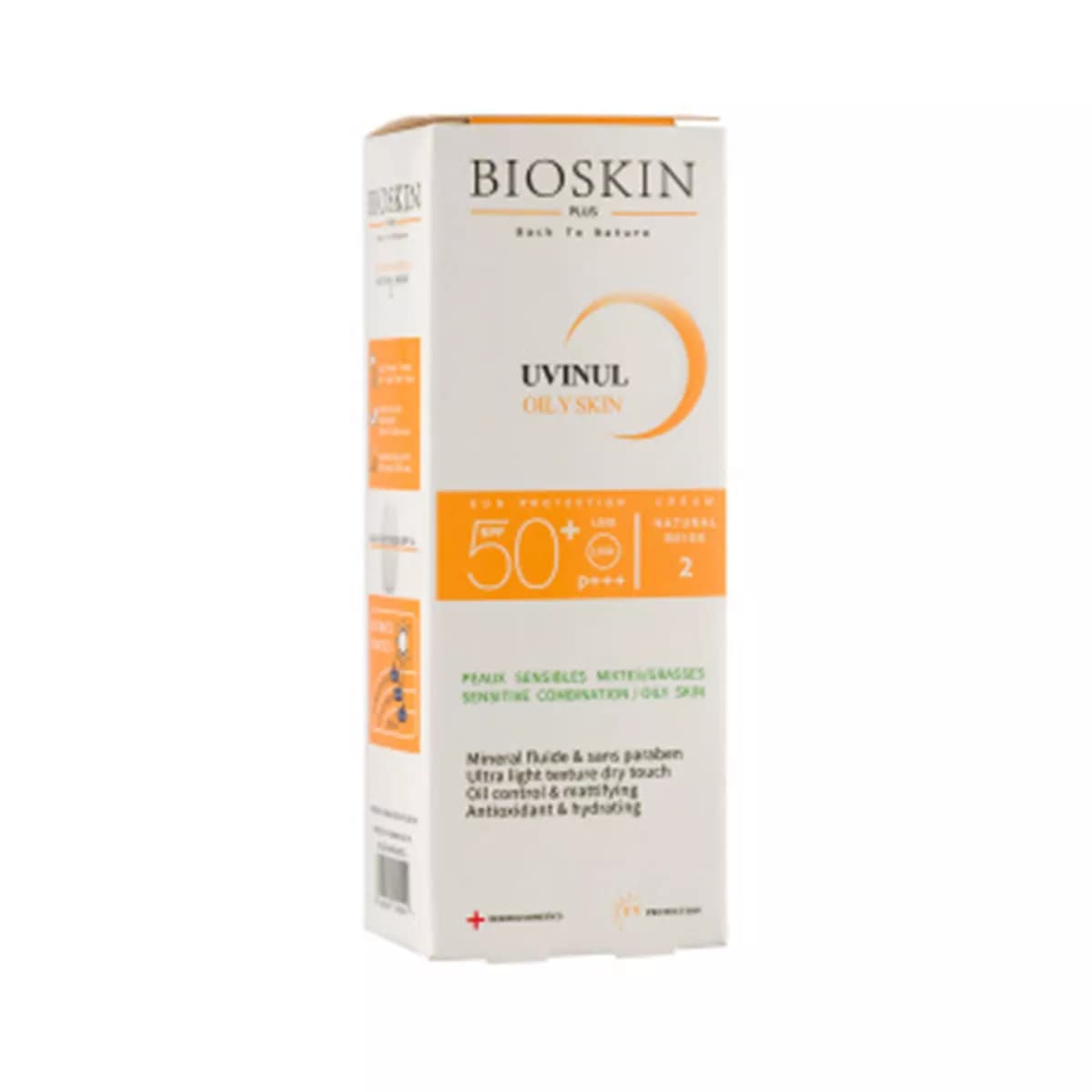 کرم ضد آفتاب رنگی با SPF50 مناسب پوست چرب و مختلط | بایو اسکین
