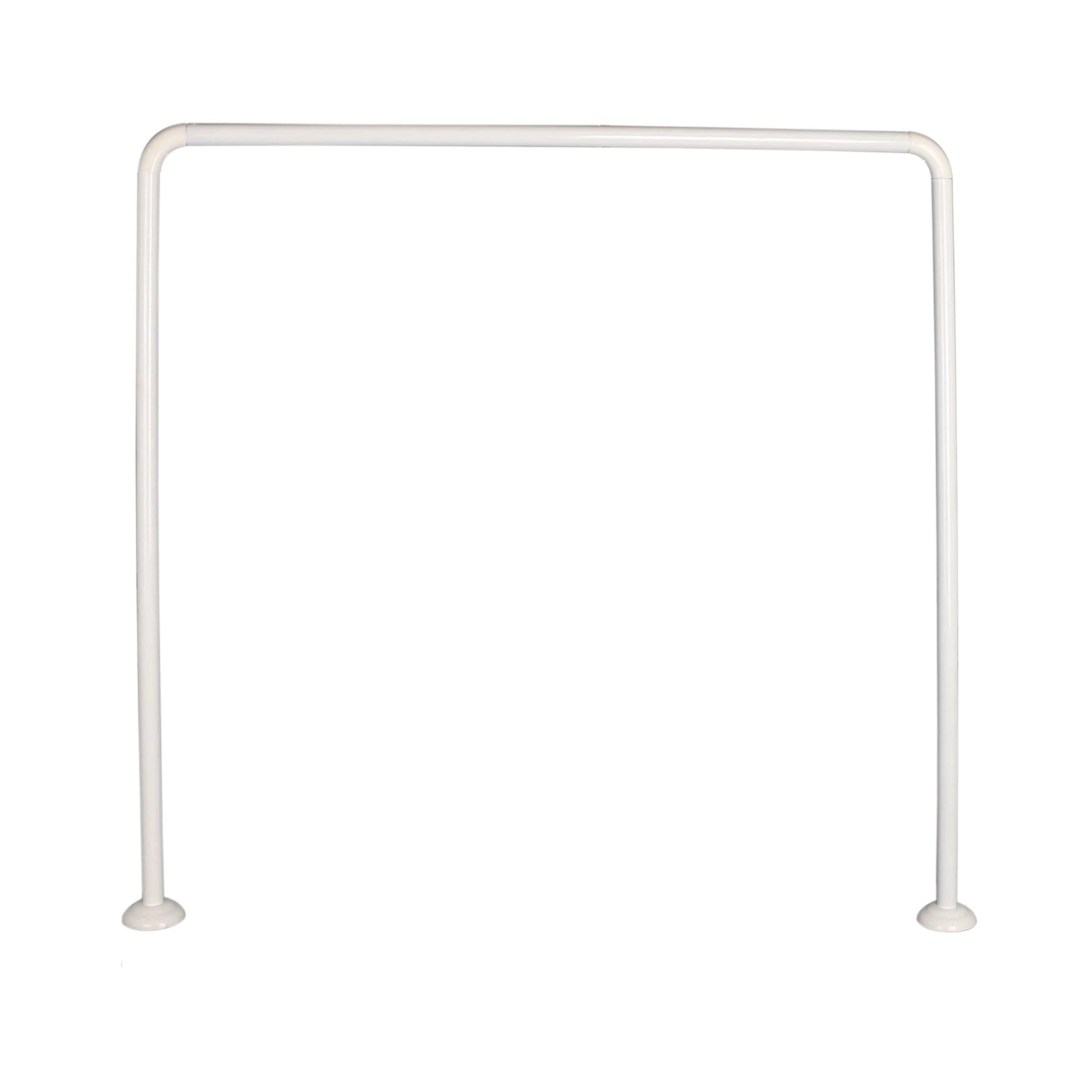 میله پرده حمام پیسو مدل U 90X90X90 cm (الومینیوم)