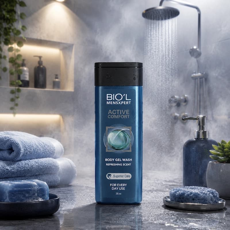 شامپو بدن مردانه بیول Active Comfort با رایحه معتدل _ مرطوب کننده 315 میل — تصویر ۲