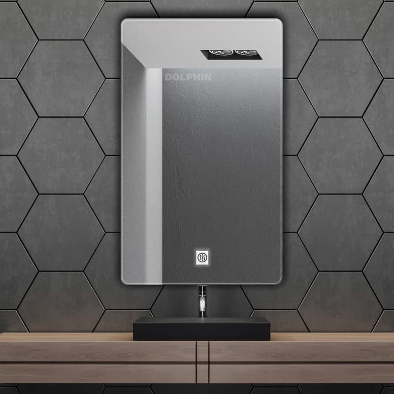 آینه سرویس بهداشتی دلفین مدل ضدبخار کد HT-60×70-R