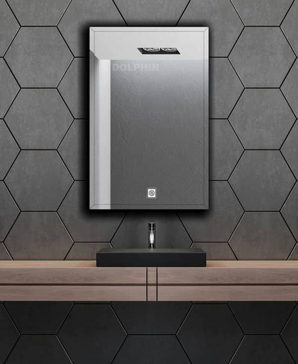 آینه سرویس بهداشتی دلفین مدل ضدبخار HT-70×50-T