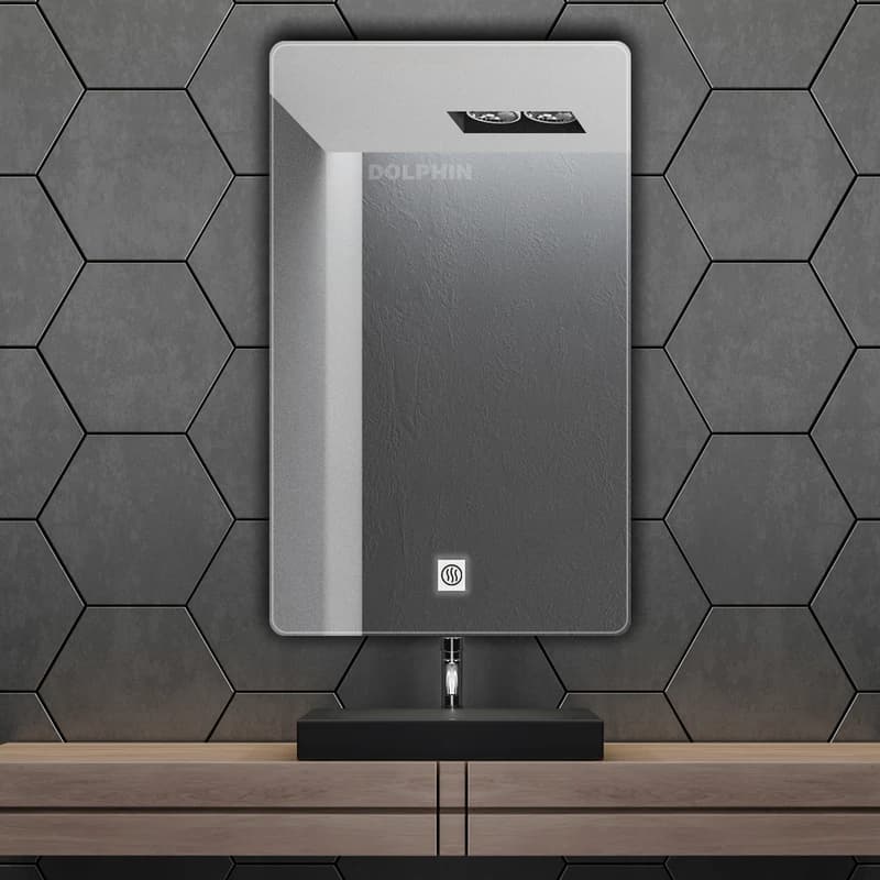 آینه سرویس بهداشتی دلفین مدل ضدبخار HT-60×50-R